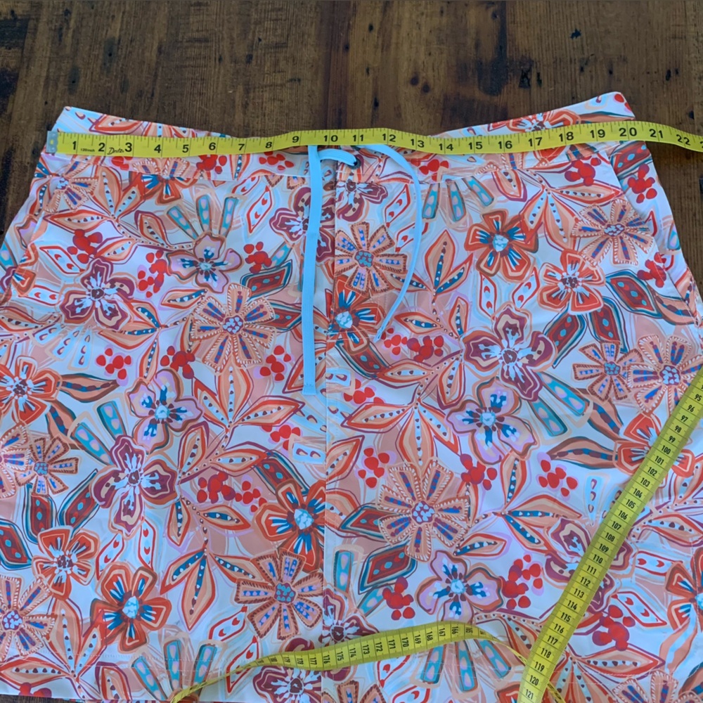 Ripskirt Hawaii Pinwheel Tropical Front Tie Skirt QuickDry Beach Travel Sz XXL - Picture 5 of 11